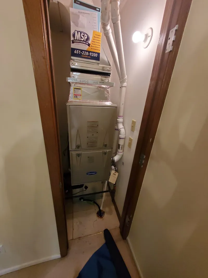 Downflow Furnace Changeout project in Lauderdale, Minnesota, photo 1 of 2
