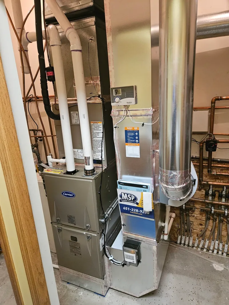 Furnace and AC Upgrade project in Andover, Minnesota, photo 1 of 5