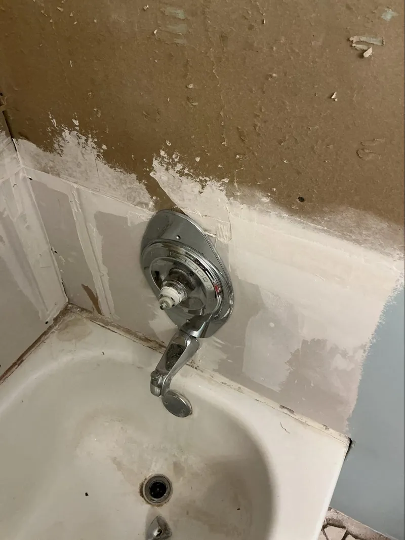 Shower Valve Replacement During Water Damage Restoration project, photo 1 of 2